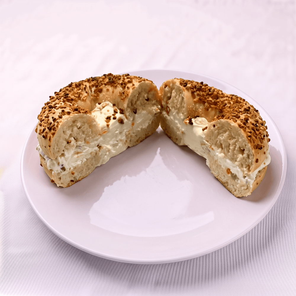 Bagel with Vegetable Cream Cheese
