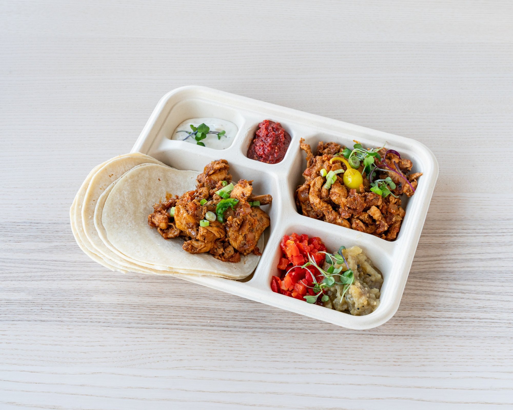 Nomad Chicken Breakfast Open Face Wrap