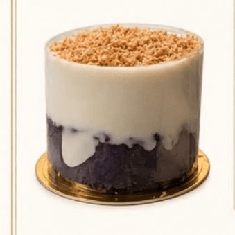 Mini Ube Basque Cheesecake