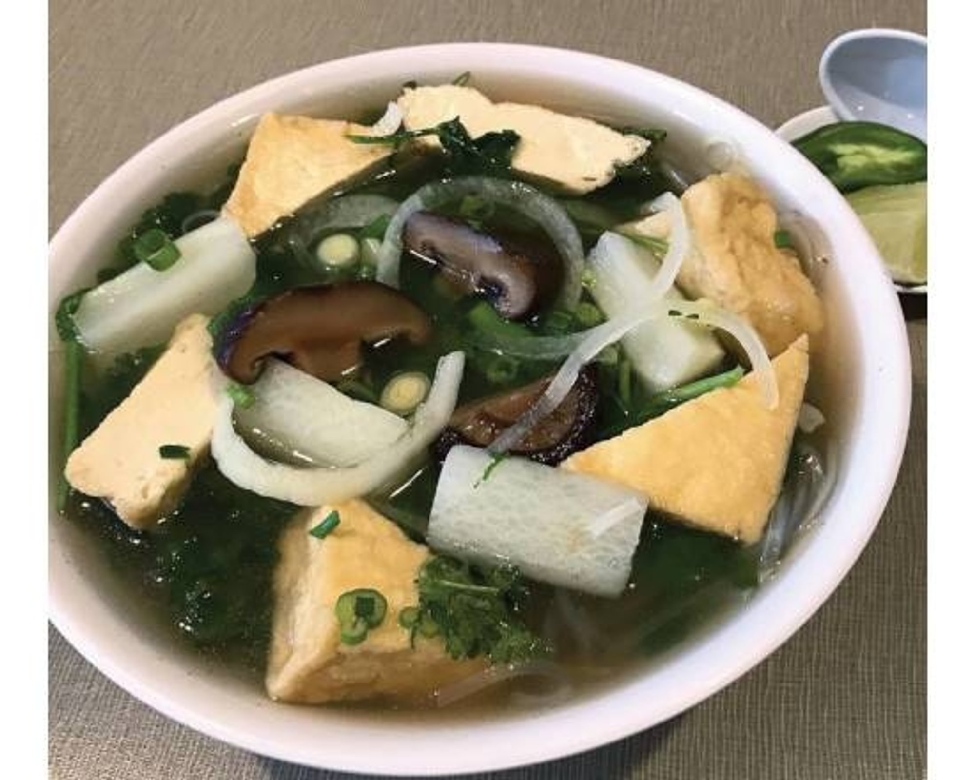 (HT Veggie *) Vegetarian Noodle Soup