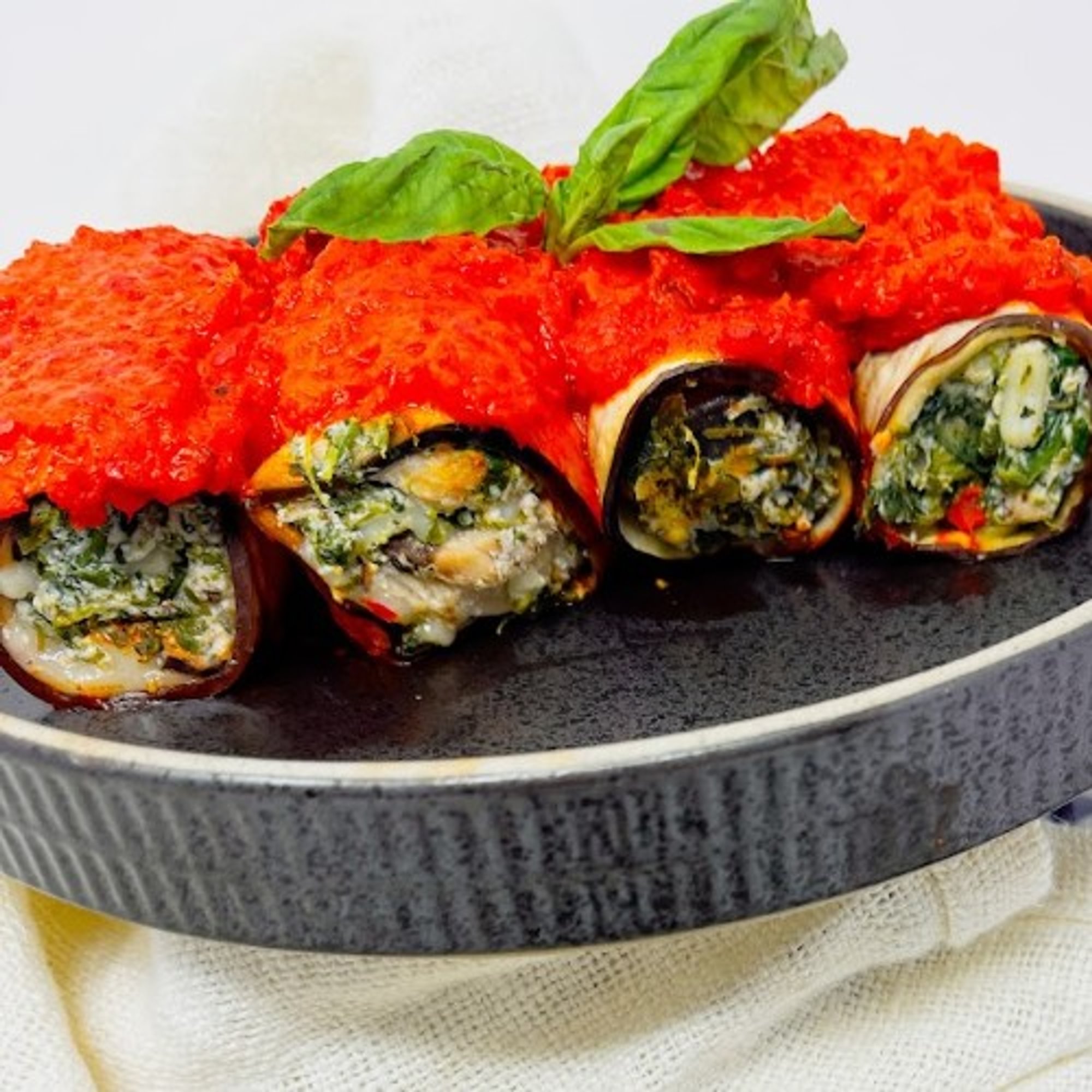 Eggplant Rollatini with Spinachi