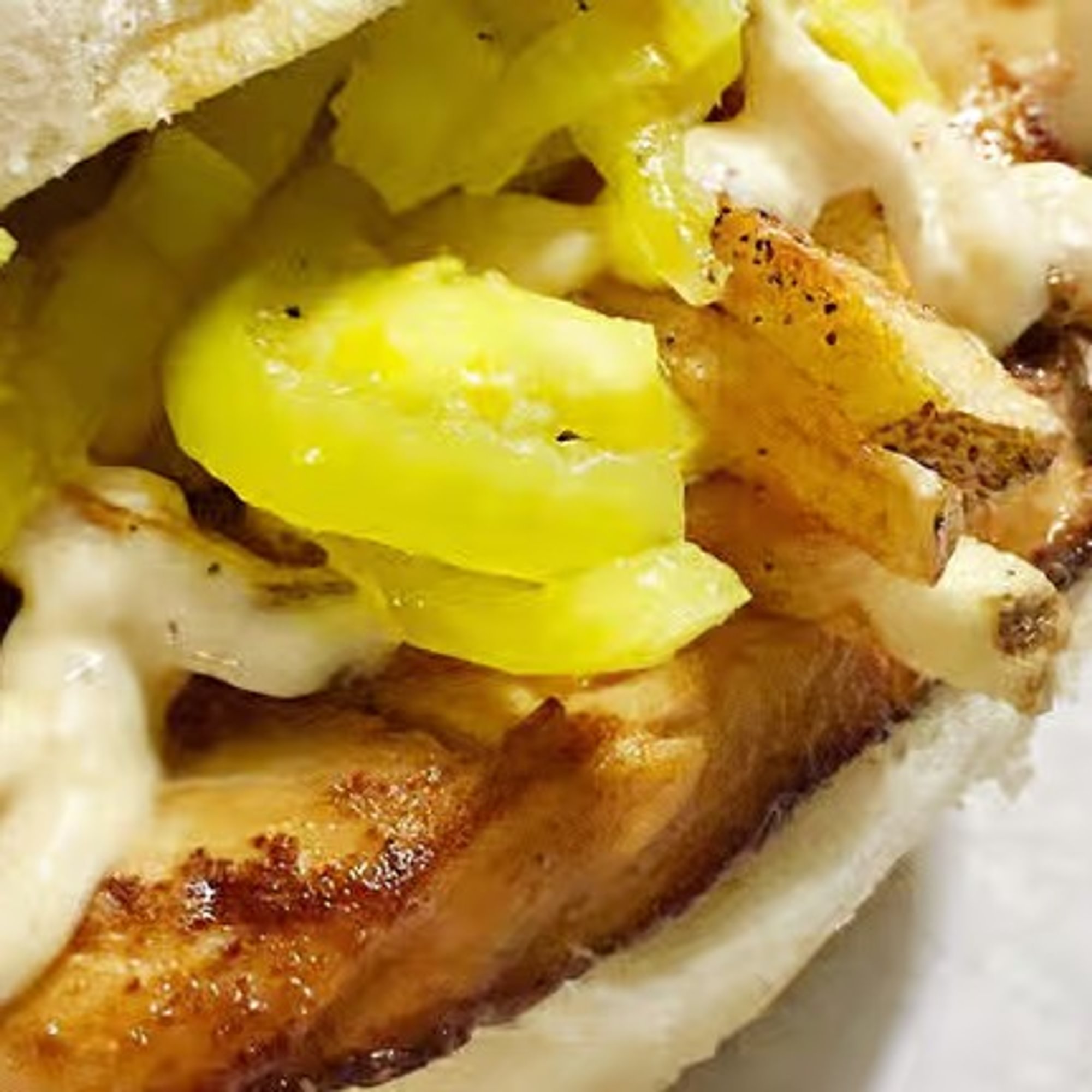 Chicken aioli sandwich