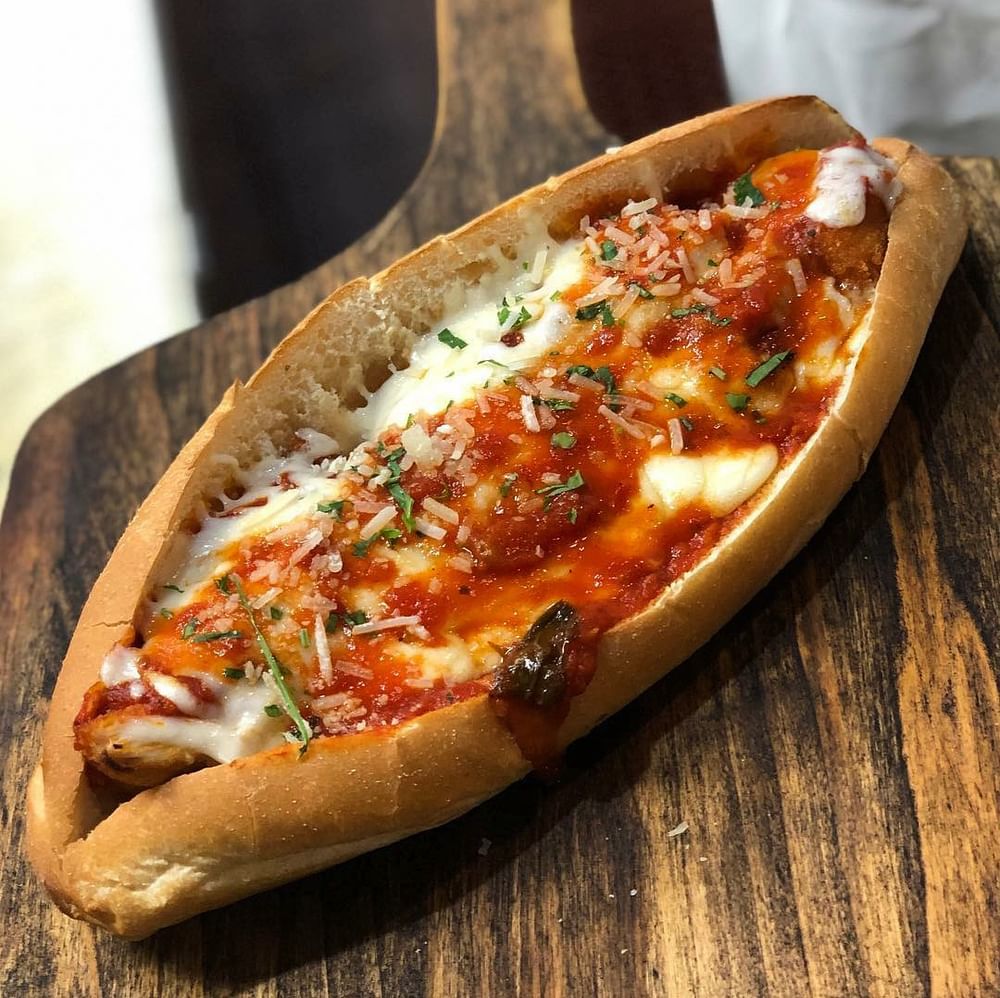 Meatball Parmigiana Sandwich