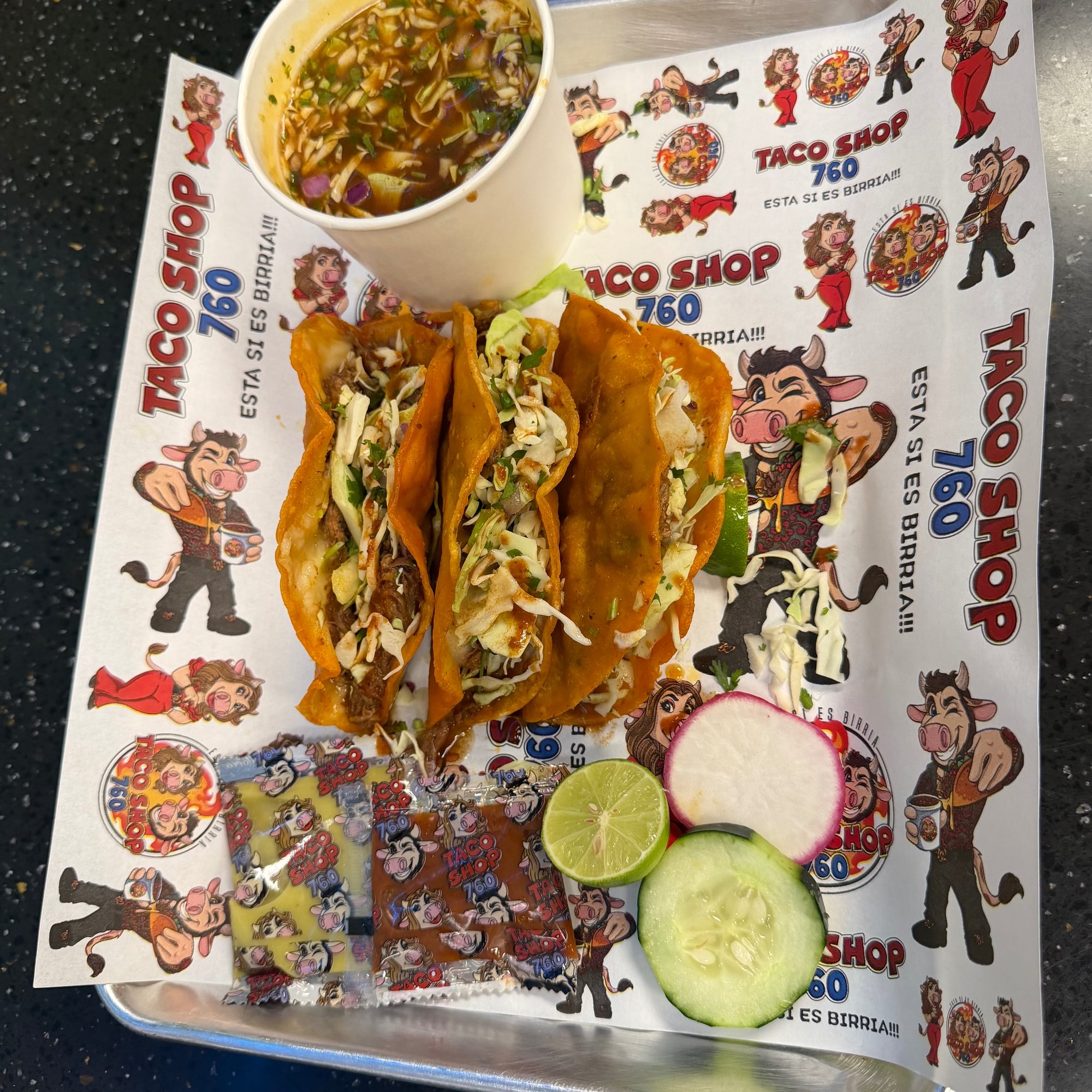“THE TRIO 760 KESATACOS “W/ CHEESE”
