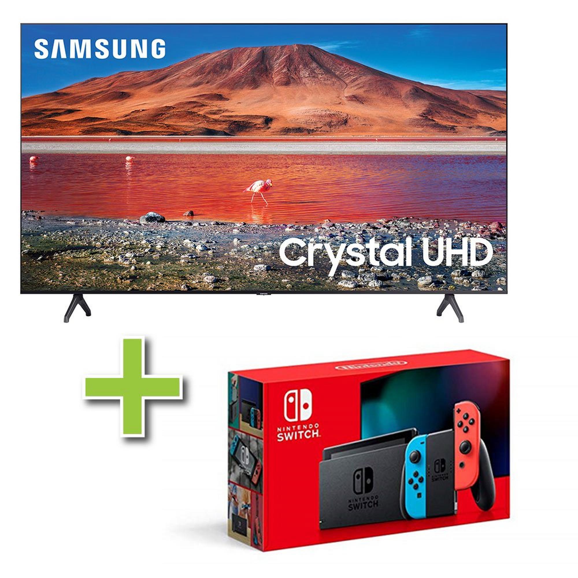 65" Samsung 4K Ultra HD Smart TV & Nintendo Switch 32GB Bundle