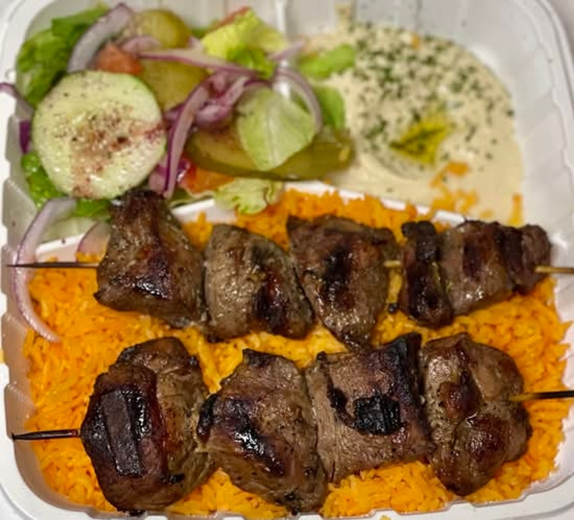 Lamb Shish Kebab Entree