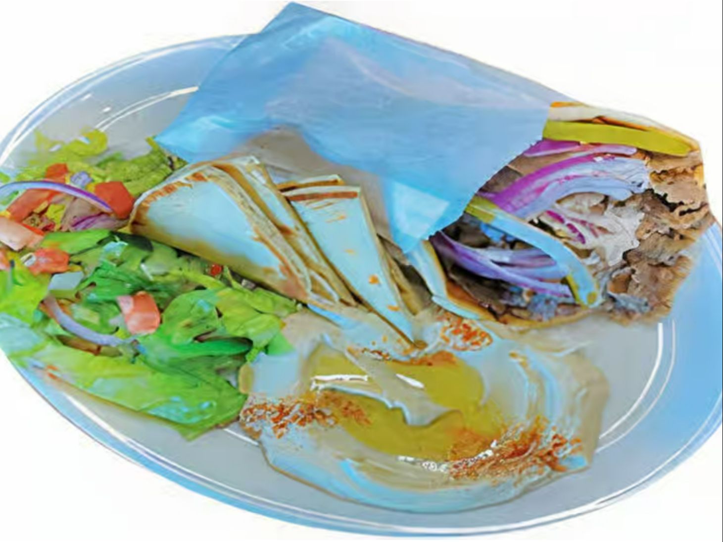 Shawarma Gyro Pita Plate