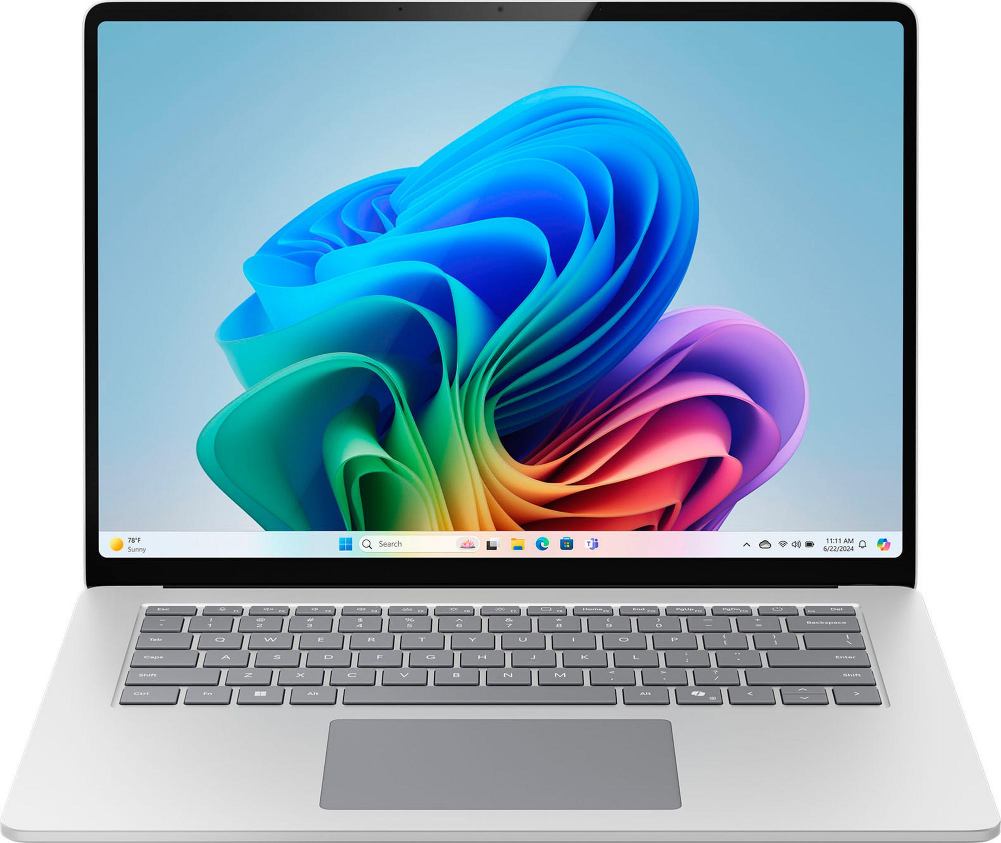 Microsoft - Surface Laptop - Copilot+ PC - 15" Touch-Screen - Snapdragon X Elite - 16GB Memory - 512