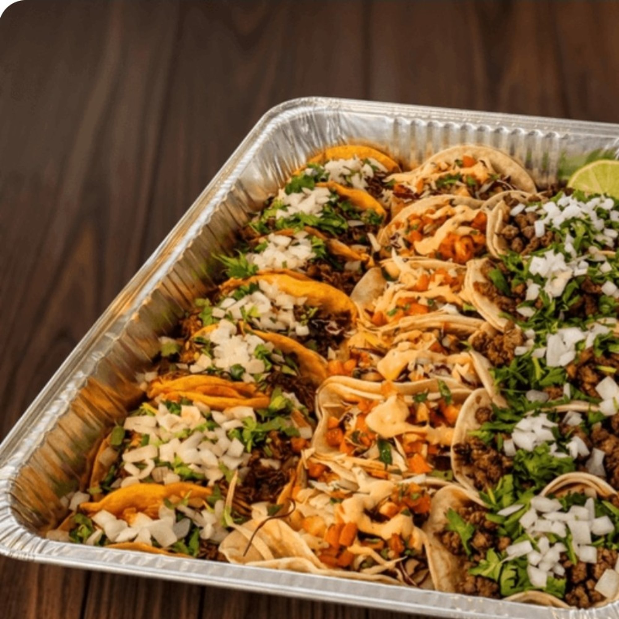 Quesabirria taco tray