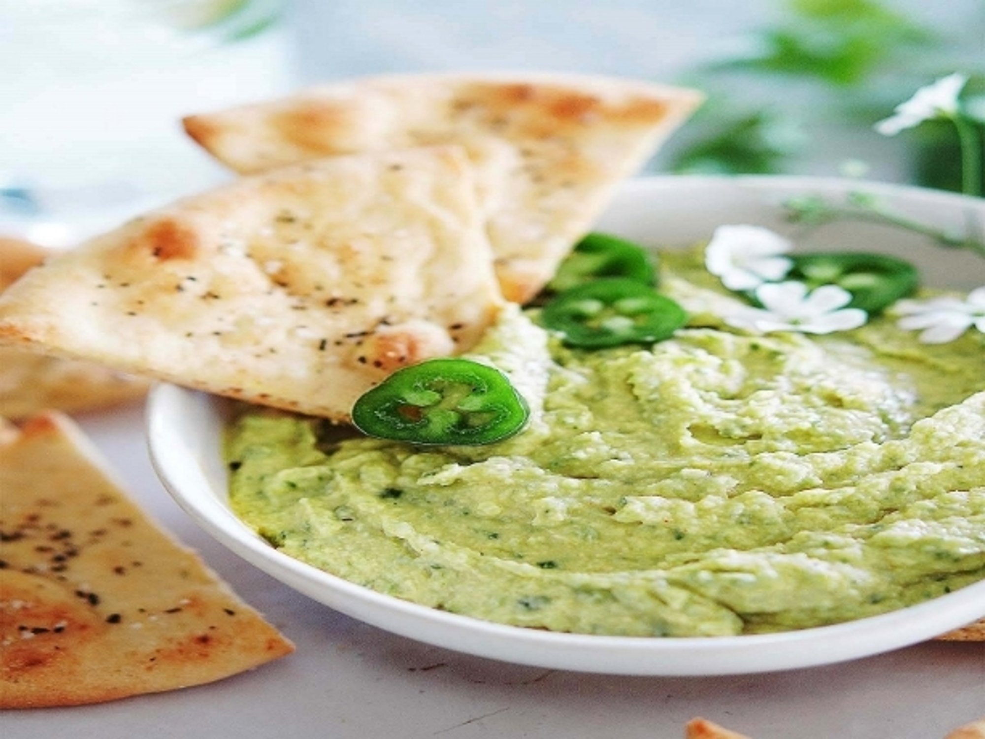 Cilantro Jalapeno Hummus Ⓥ (GF)