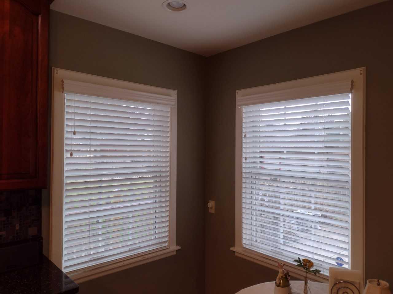 Wood Blinds with Stately Valance