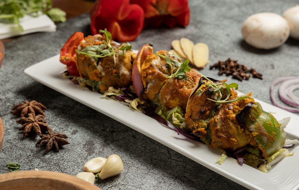 Tandoori Stuffed Mushroom