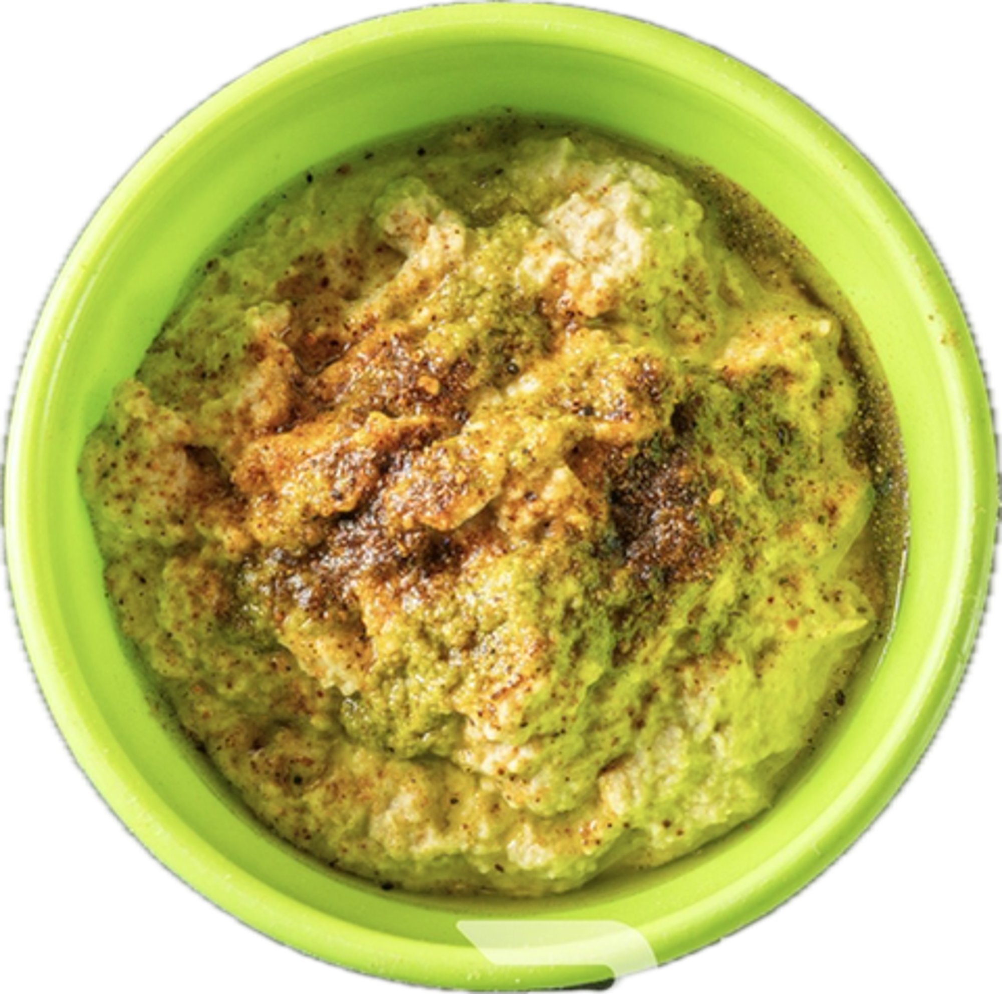 Babaganoush Dip, Chipotle Dust, Zhug Sauce, Corn Tortilla chips (VG)