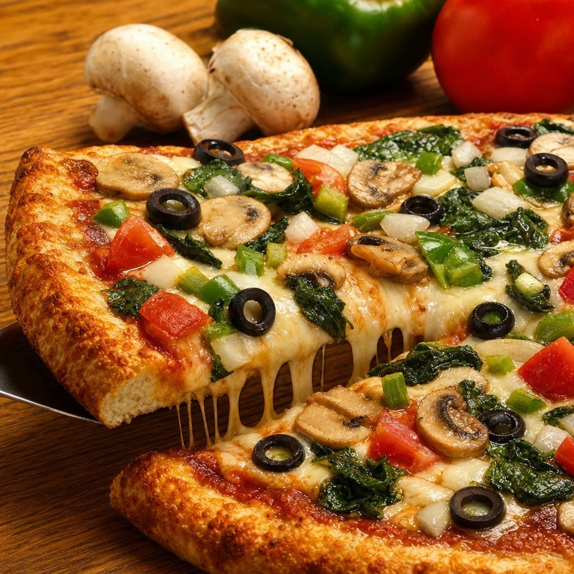 Veggie Lover's Pizza Slice