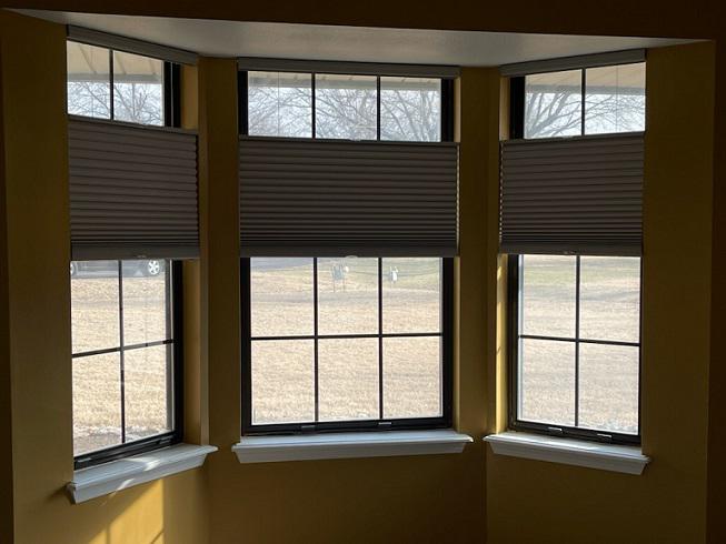 Take a look at this Owasso home to see why we love Cellular Shades so much! They look great and they're versatile! Drop the tops, lift the bottoms-anything goes!  BudgetBlindsOwasso  FreeConsultation  CellularShades  OwassoOK  WindowWednesday