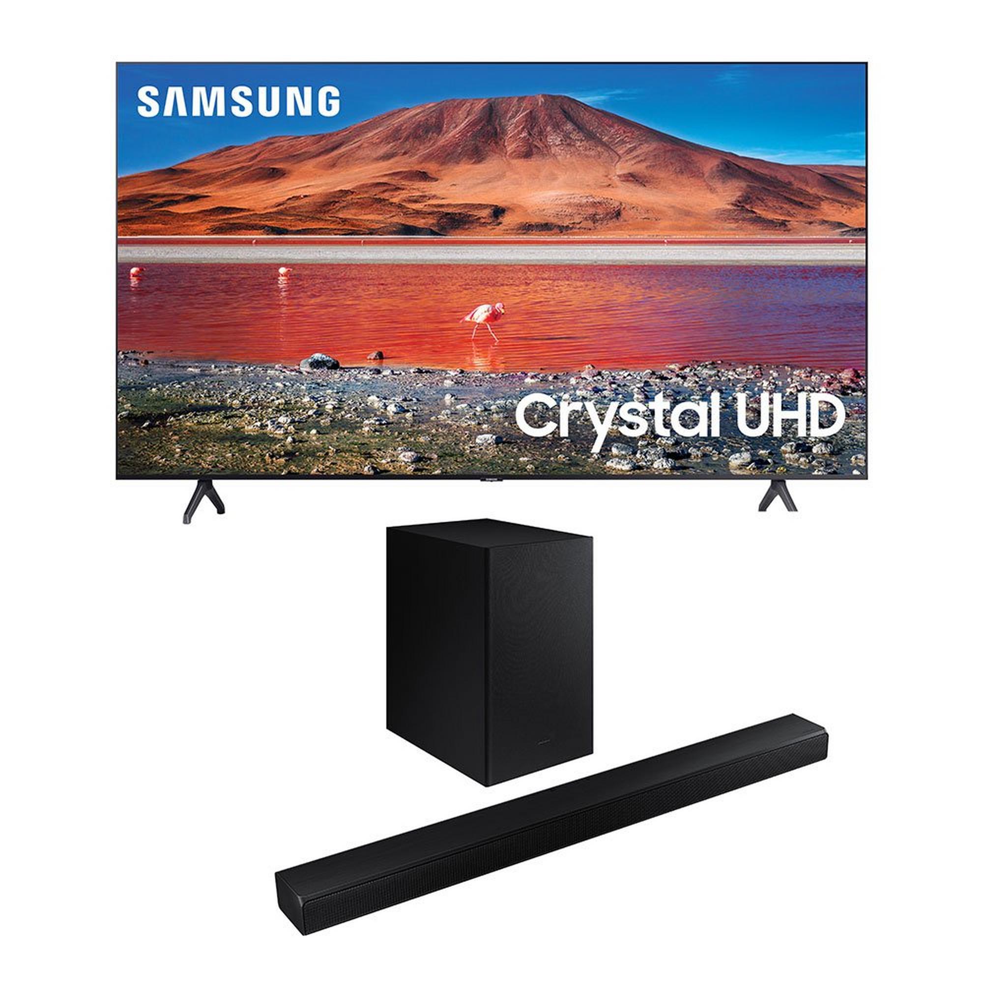 65" Samsung 4K Ultra HD Smart TV w/ Samsung Soundbar