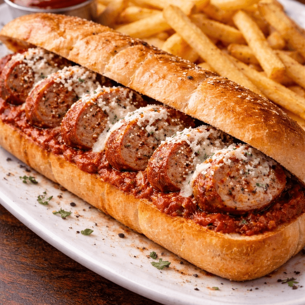 Italian Sausage Link Sandwich