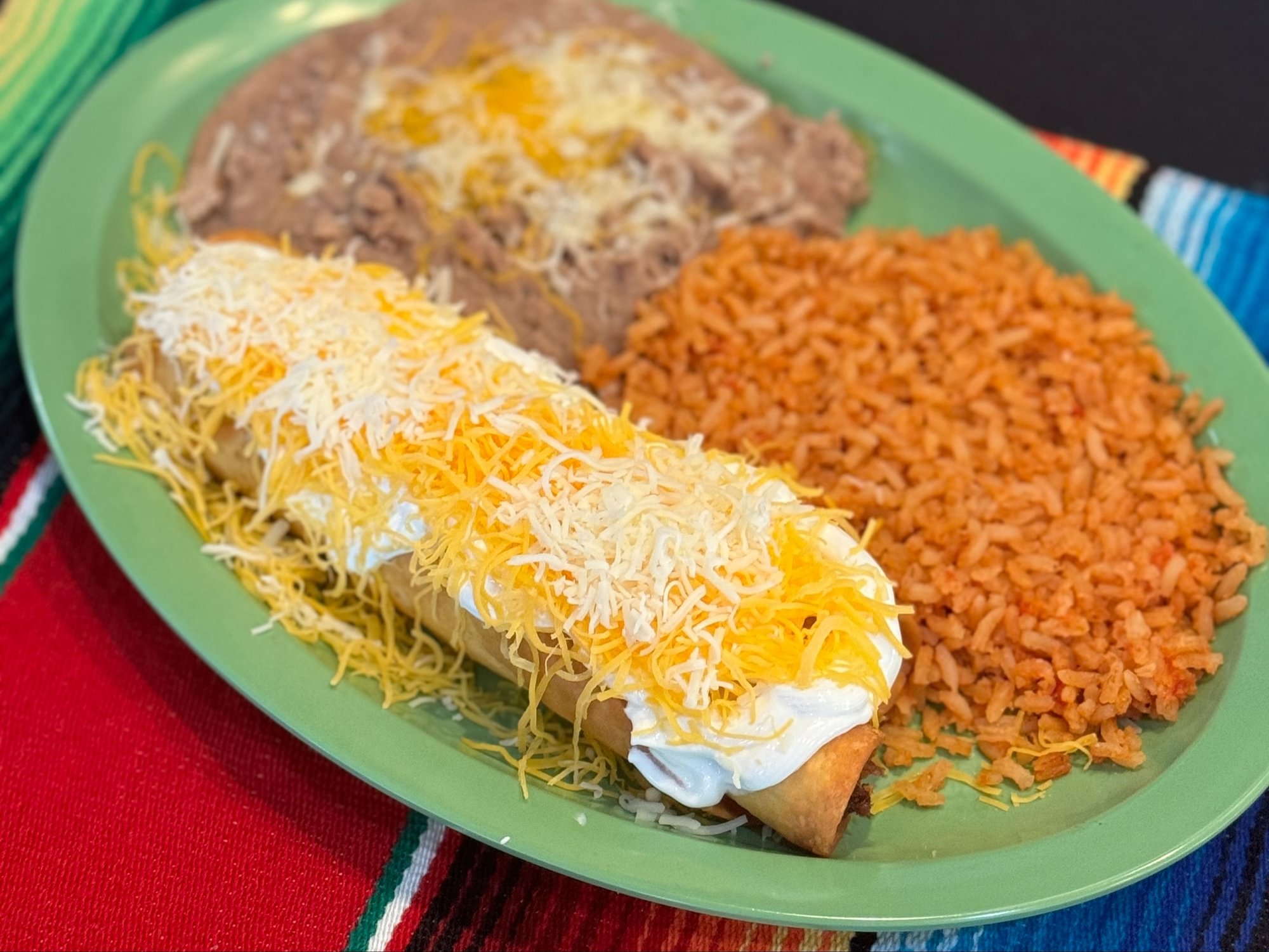 #9 2 Flautas Plate