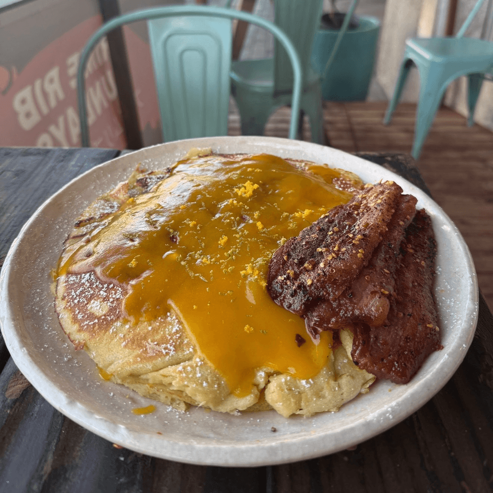 Vanilla Buttermilk Pancakes & Billionaire Bacon