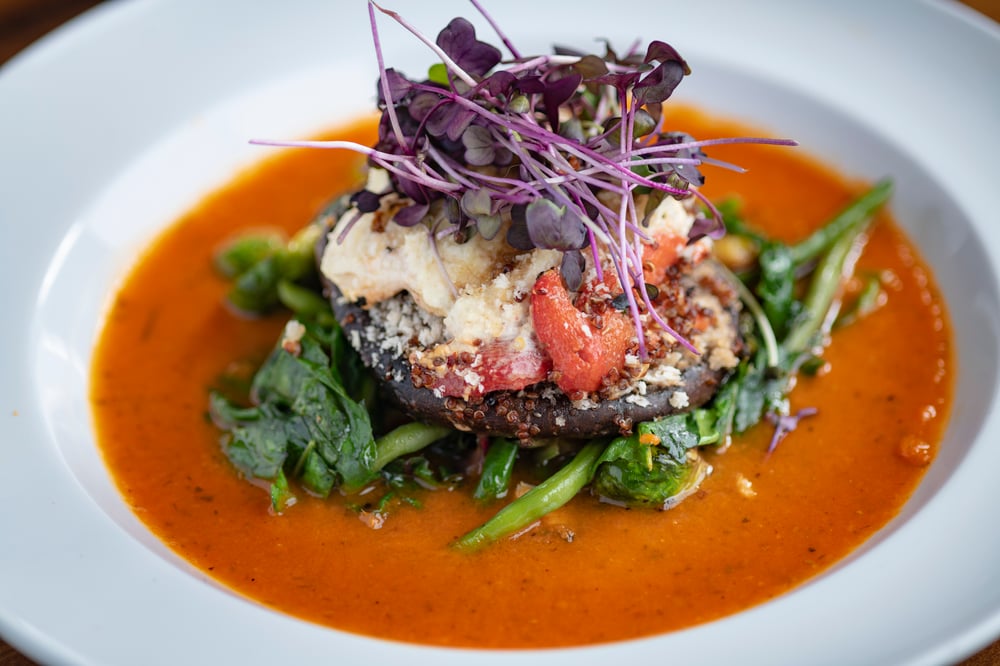 Vegetarian Portobello Mushroom Stack