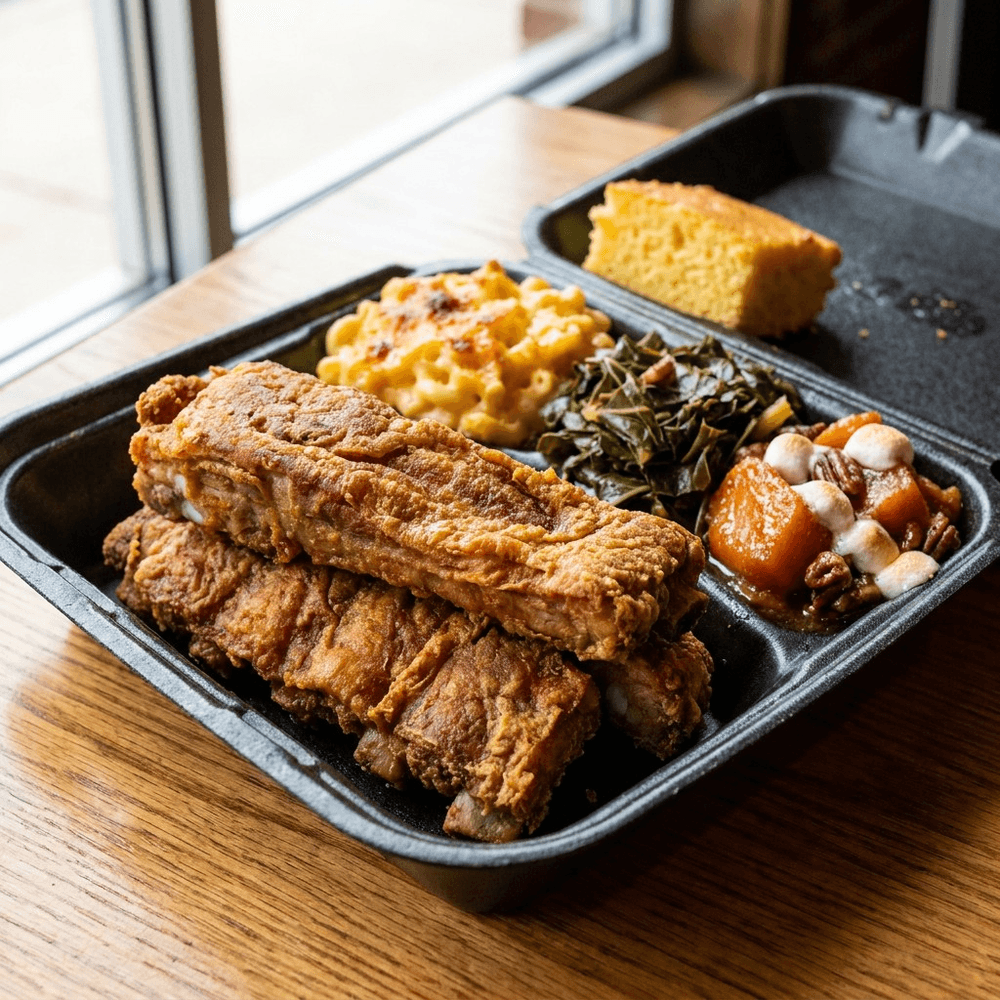 Fried Ribs Heritage Plate