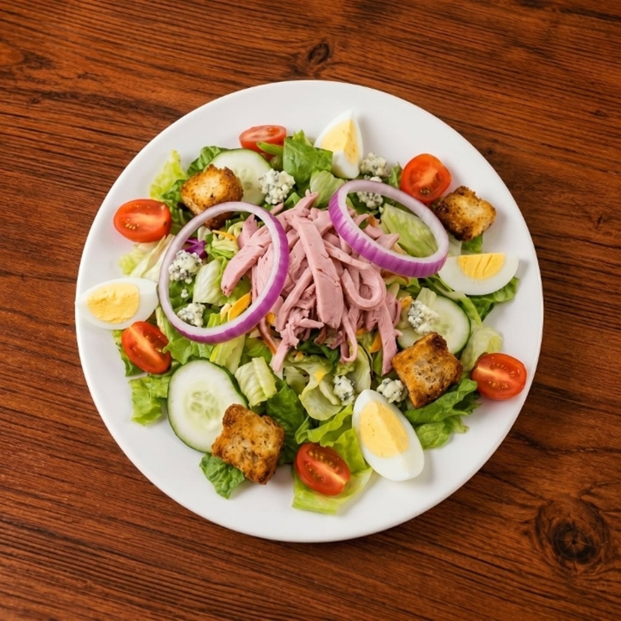 Woody's BBQ Salad w/Turkey, Pork, Brisket