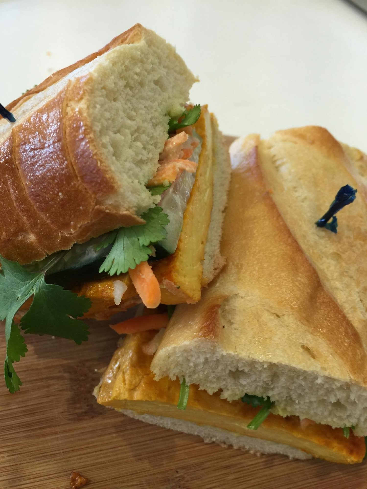 Grilled Organic Tofu Banh Mi