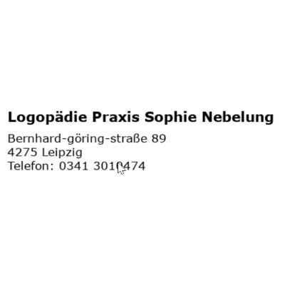 Logo von Logopädie Praxis Sophie Nebelung