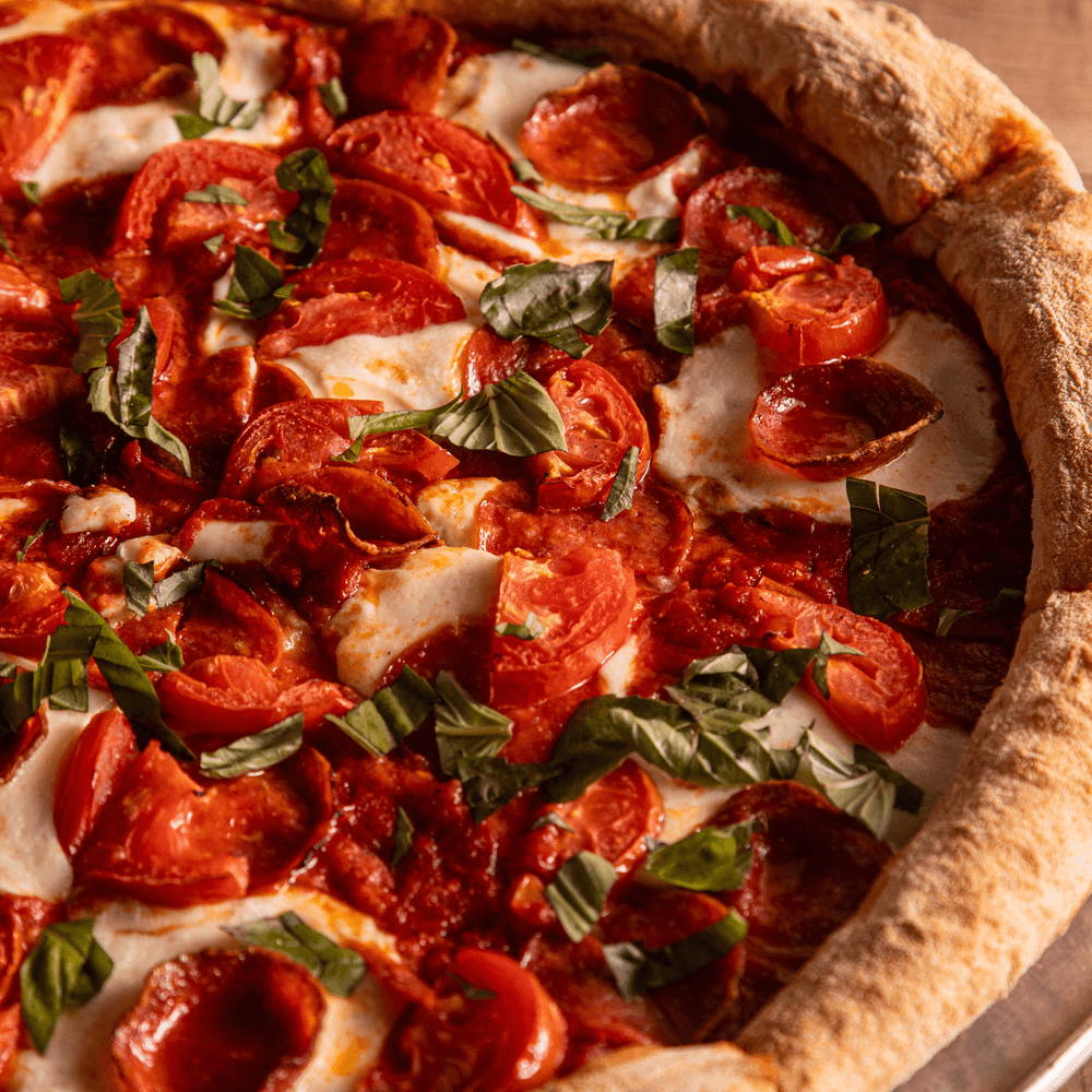 Margheroni pizza slice