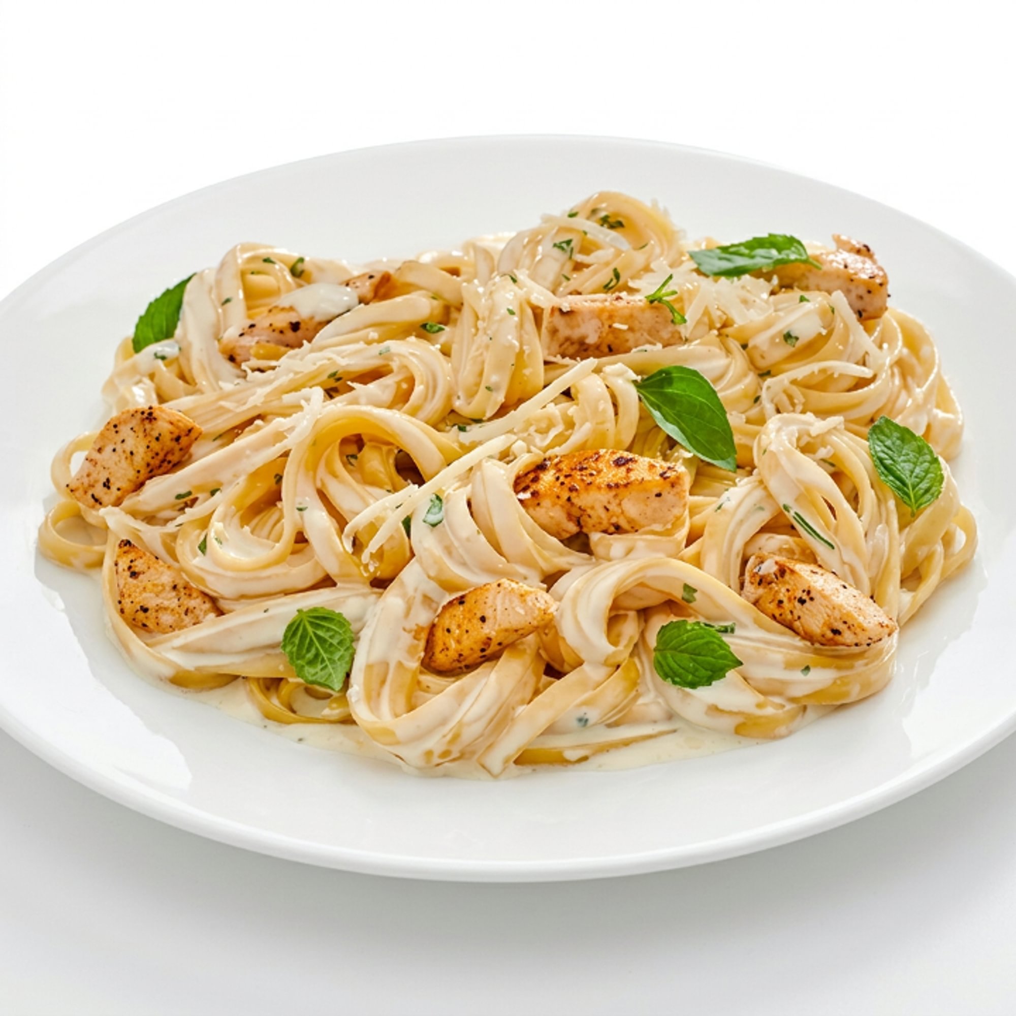 Chicken alfredo w/linguine