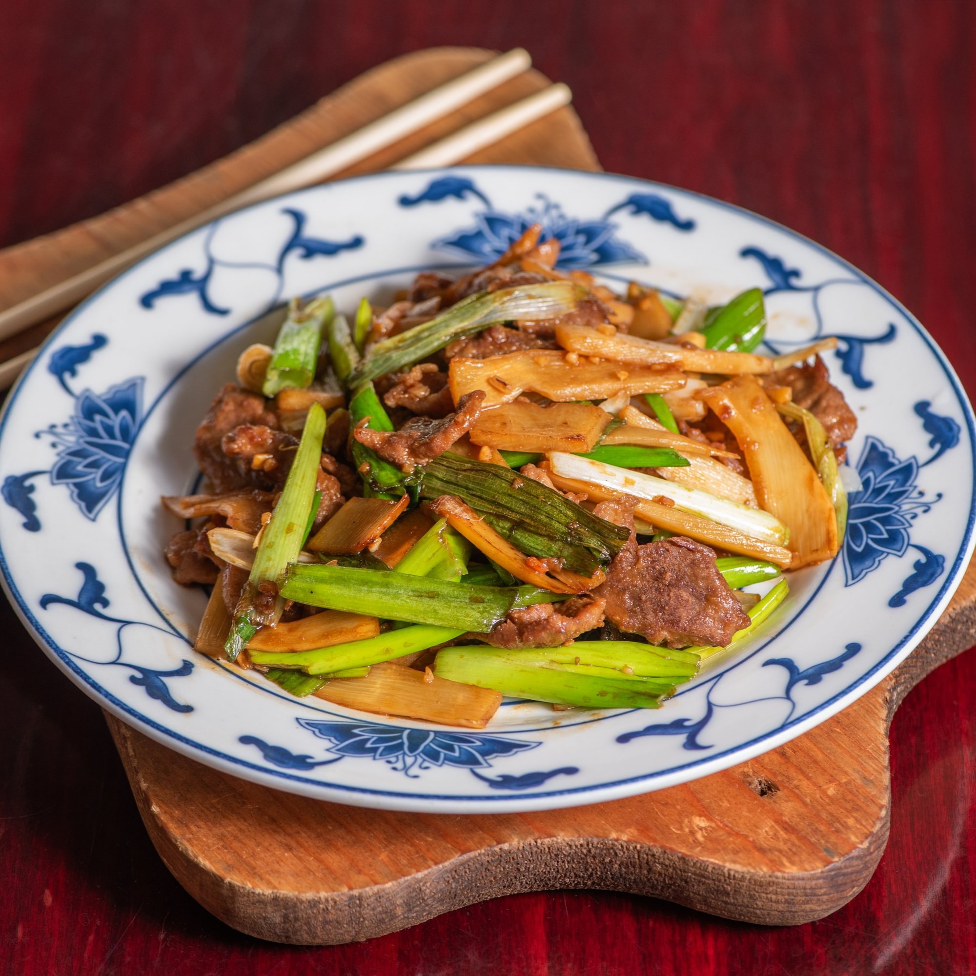 45. Sliced Lamb w/ Scallions