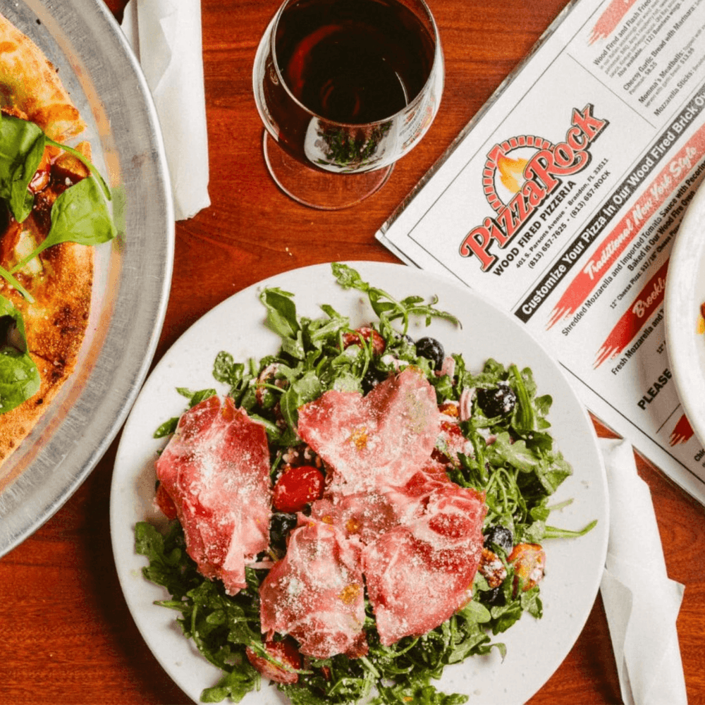 Arugula Parmigiano Prosciutto Blueberry Salad