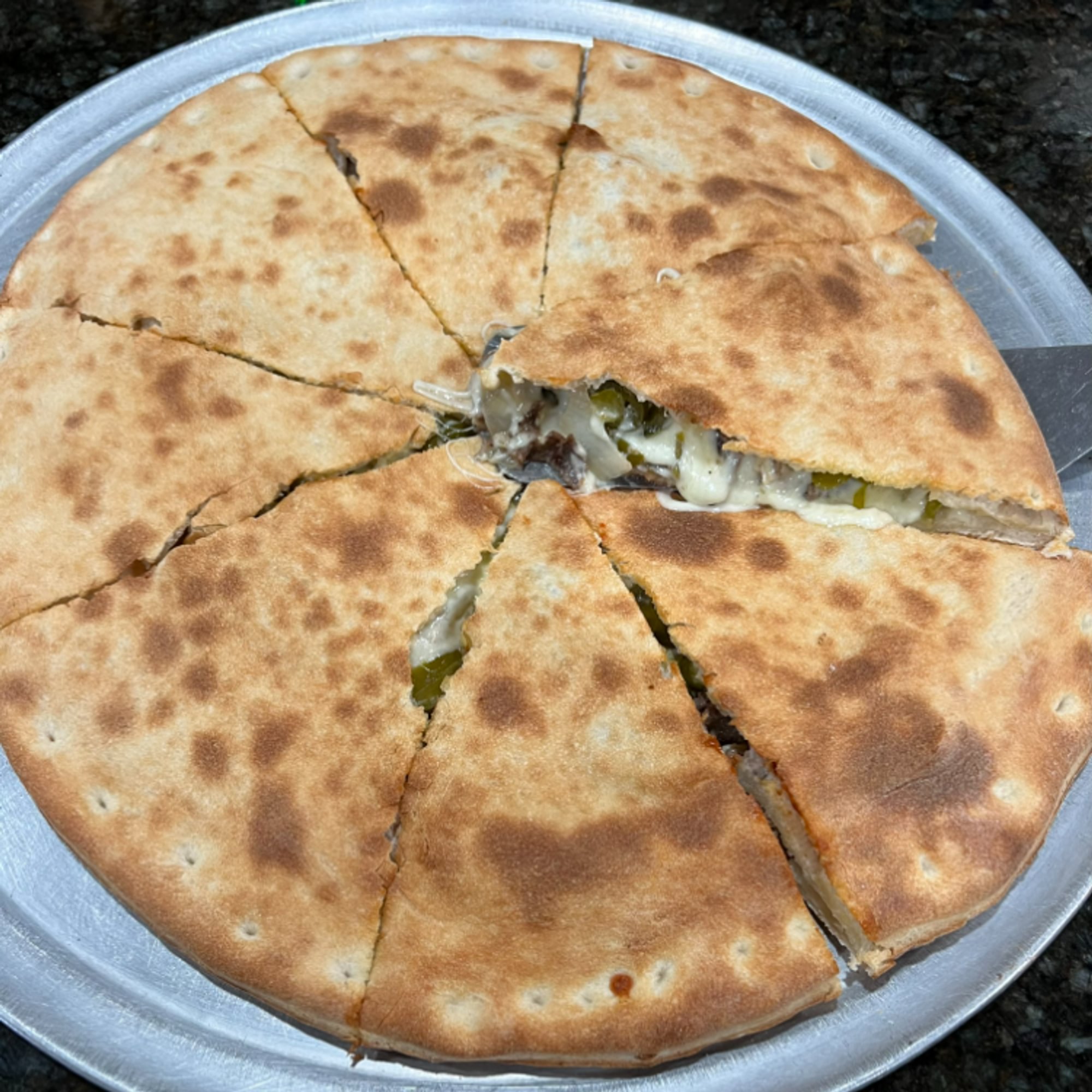 Stuffed Cheese Steak Pizza 10"