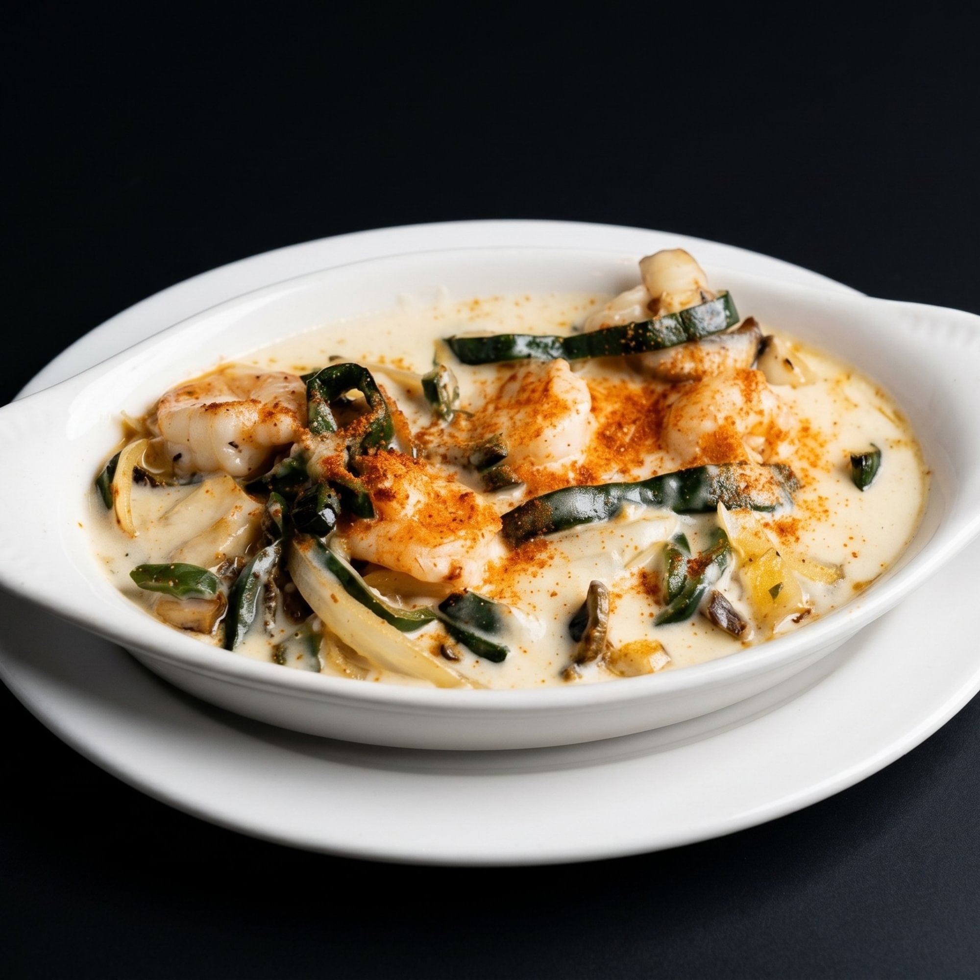 67. Queso Fundido with Shrimp