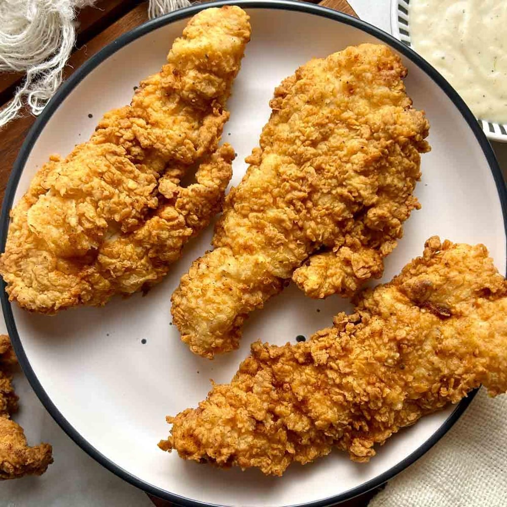 Kids 4 Piece Chicken Strips & Fries