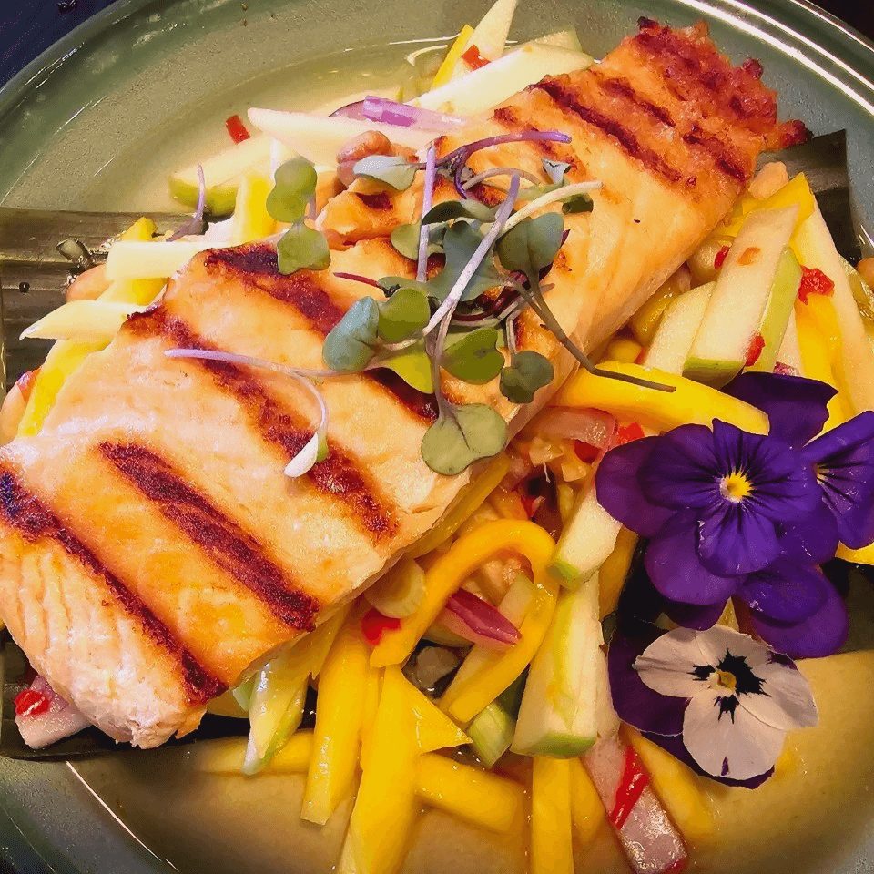 Grilled Salmon Mango Salad