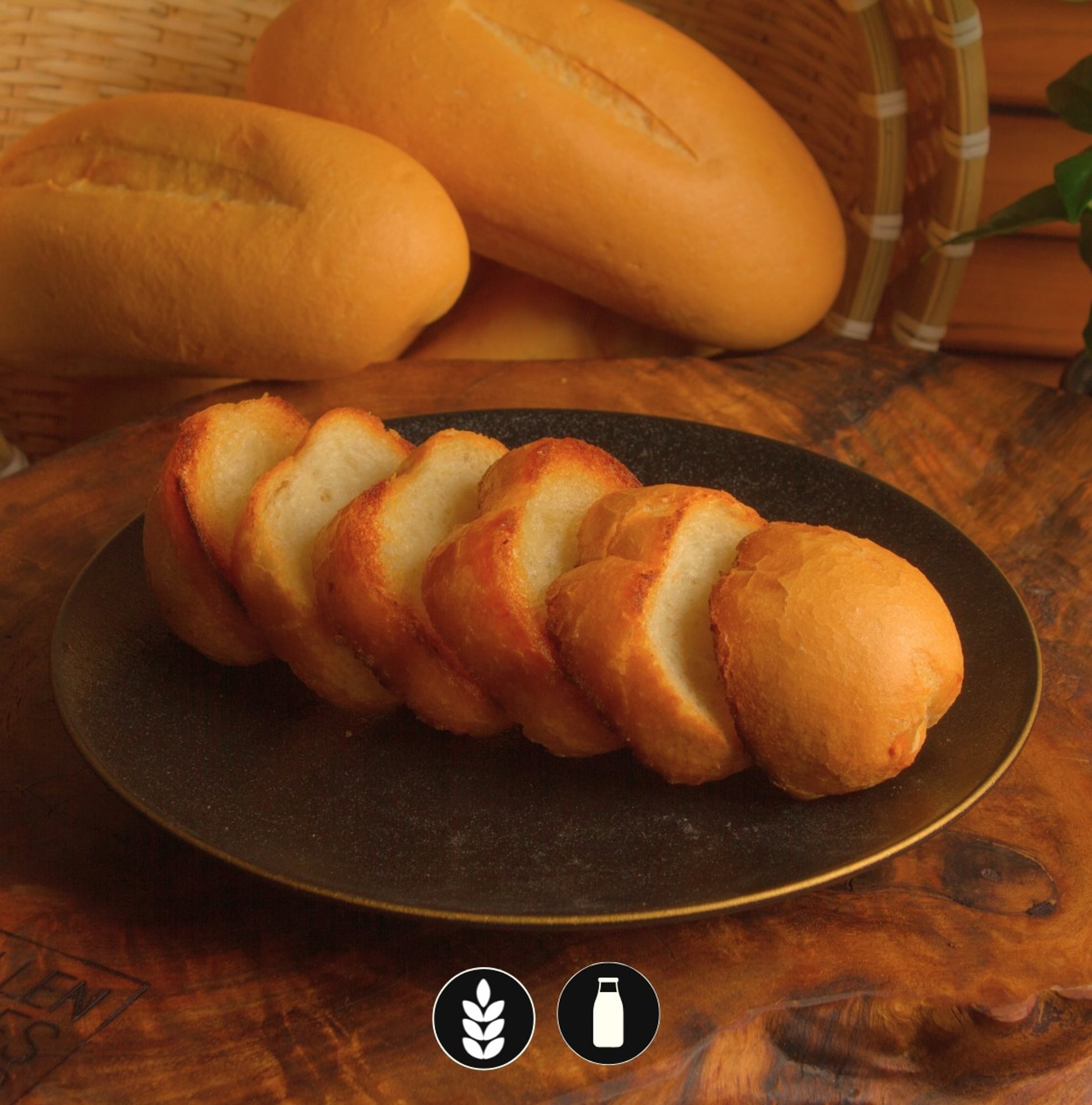 Coconut Butter And Sliced Vietnamese Baguette / Bánh Mì Bơ Cốt Dừa