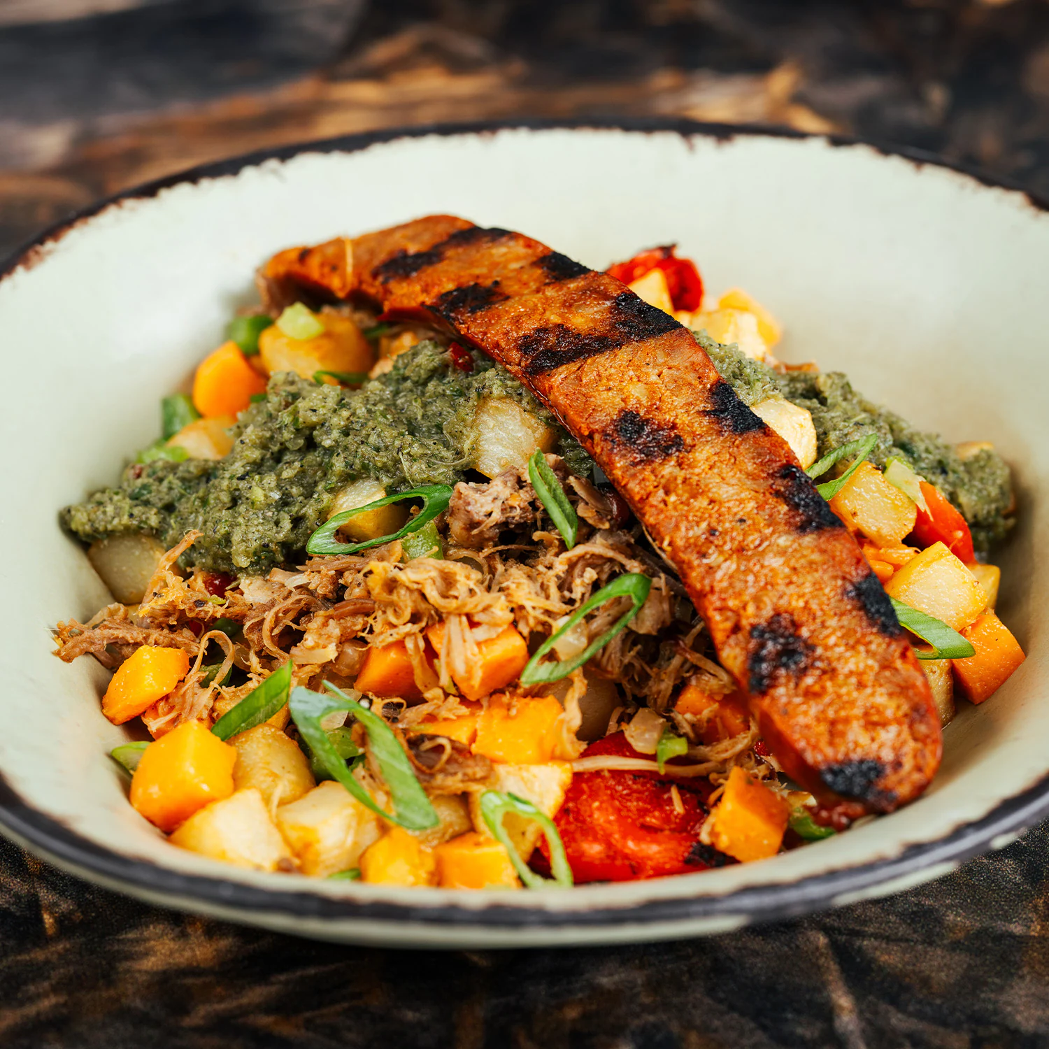 Slow-roasted Pork Shoulder Potato Hash