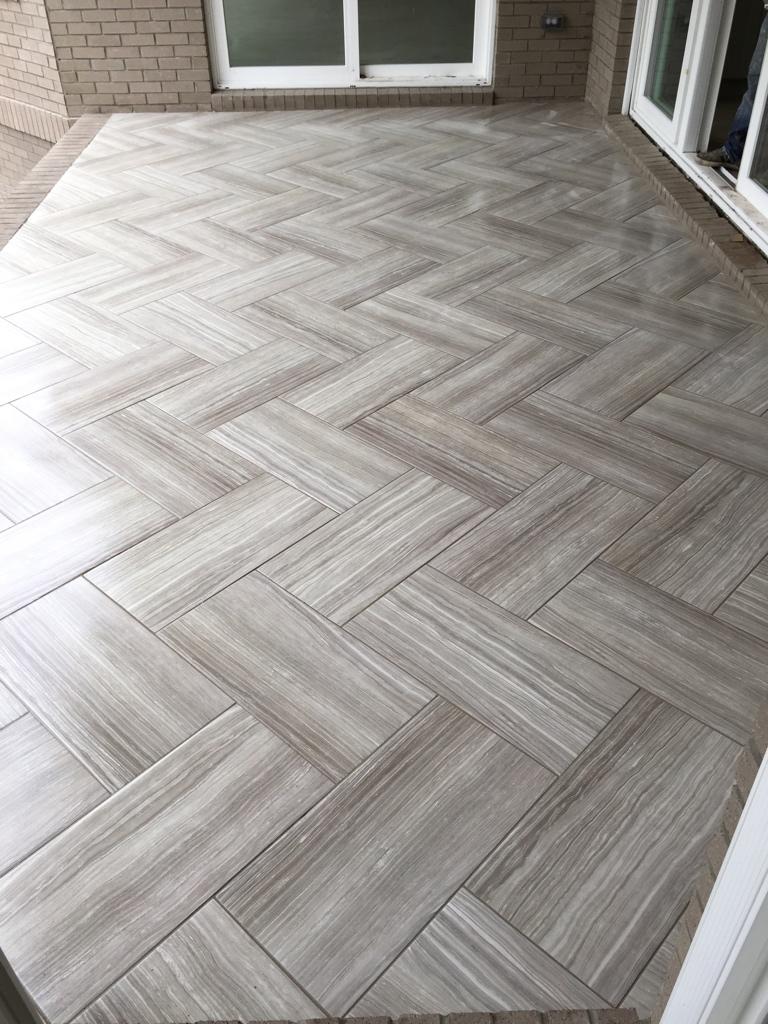 Tile Floor lay Herringbone 