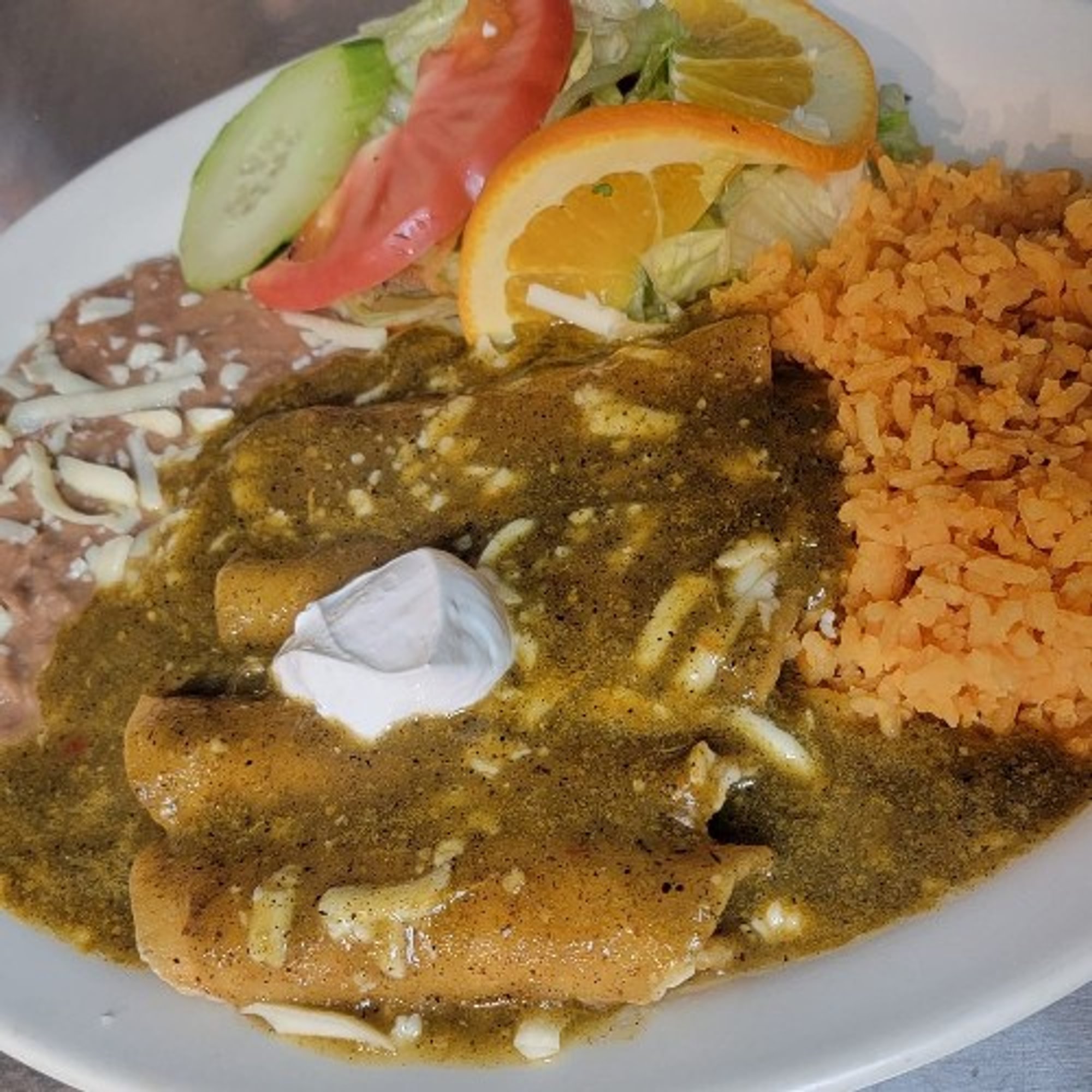 Enchiladas Verde Platillo