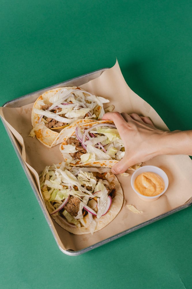 3 Beef Tacos