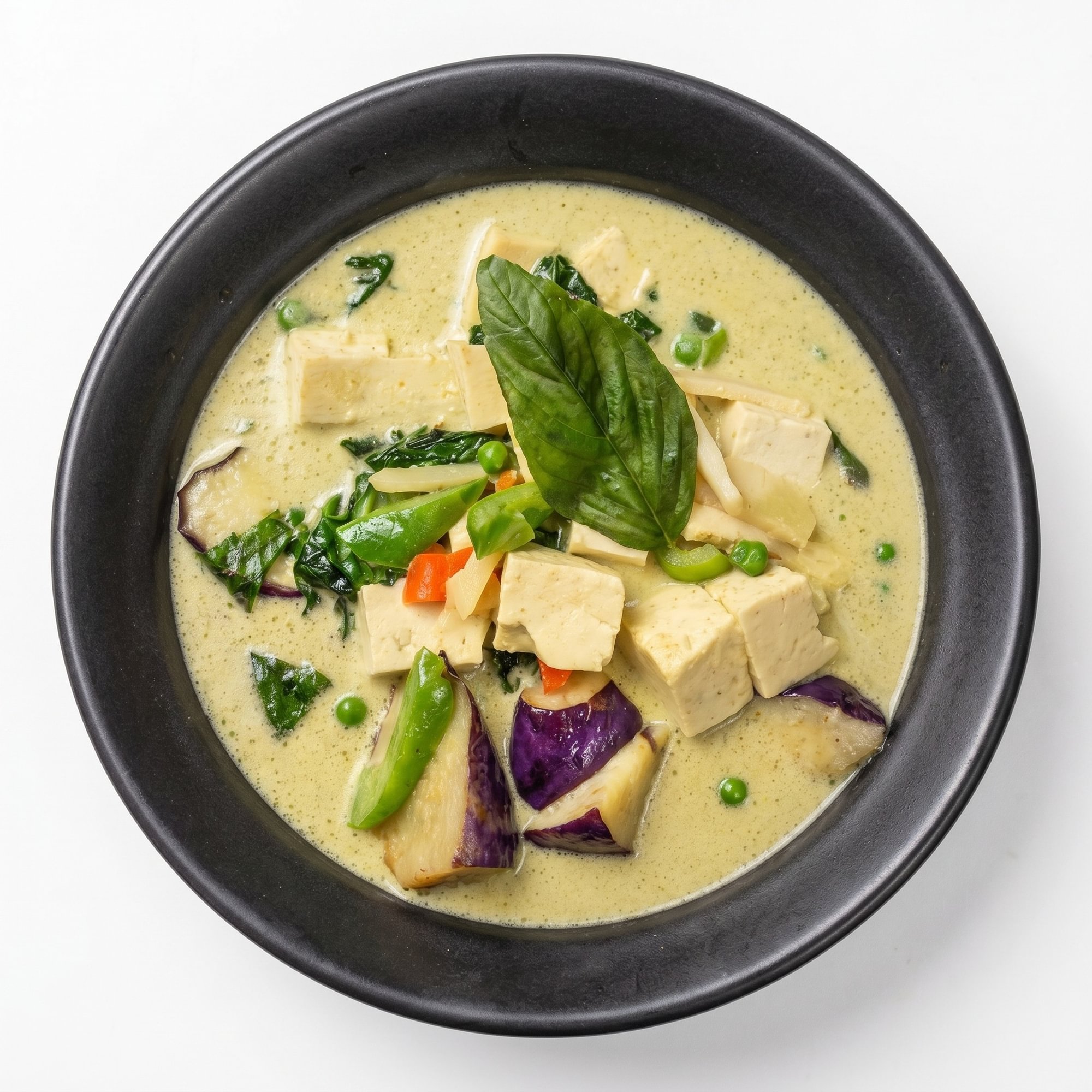 Green Noodle Curry Soup
