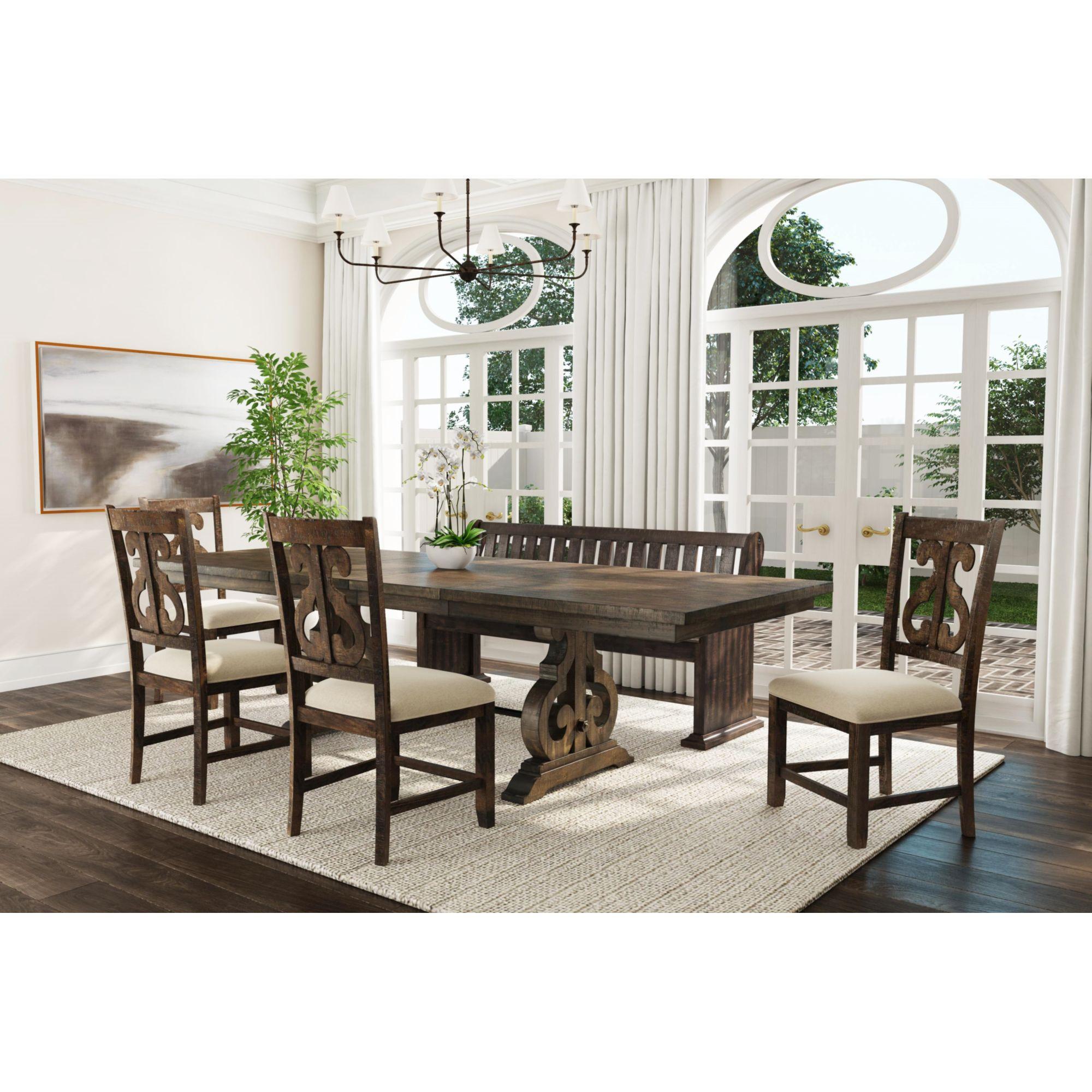 6 - Piece Stanford Dining Set with Swivel Chair & Bench