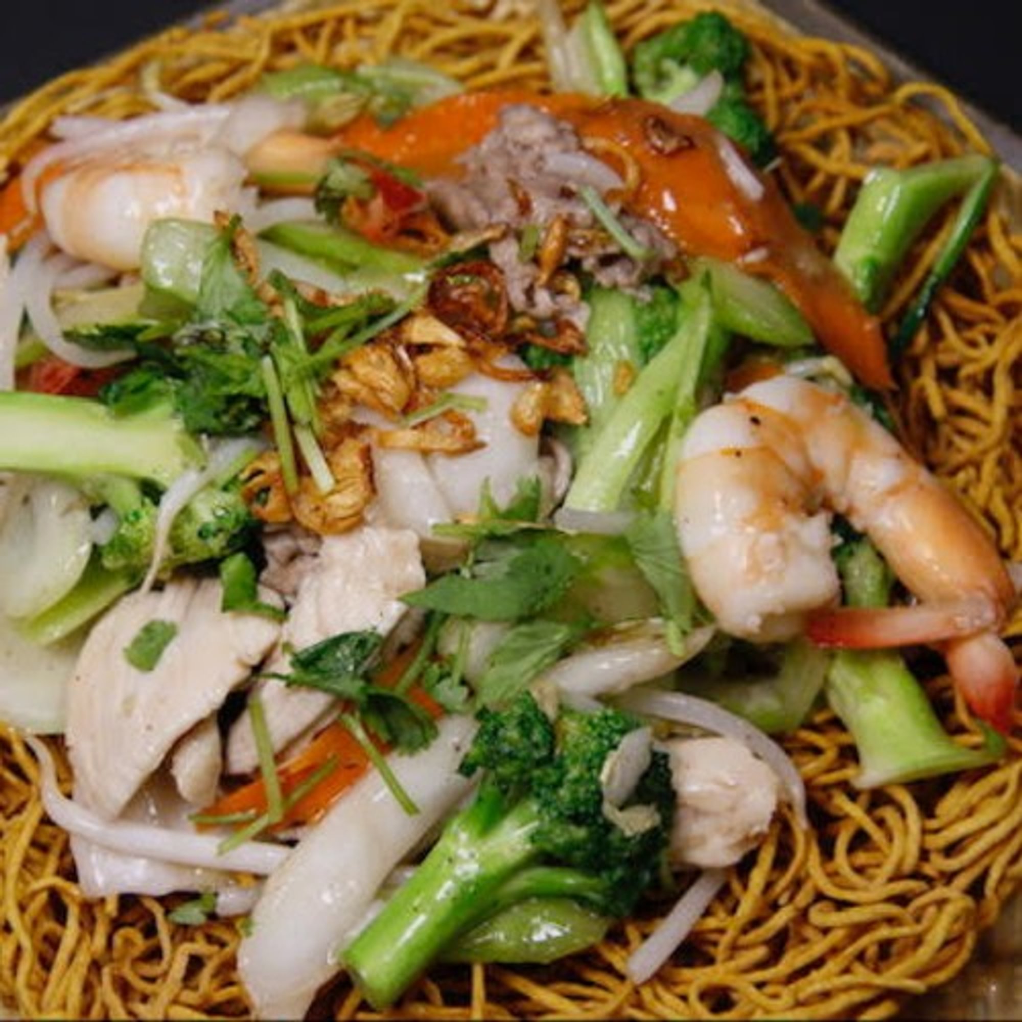 F5. Combination Stir Fried With noodle or rice