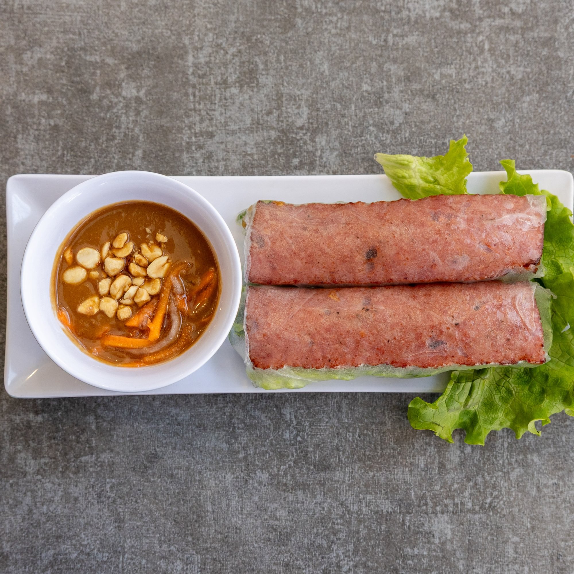 Grilled Pork Sausage Spring Rolls