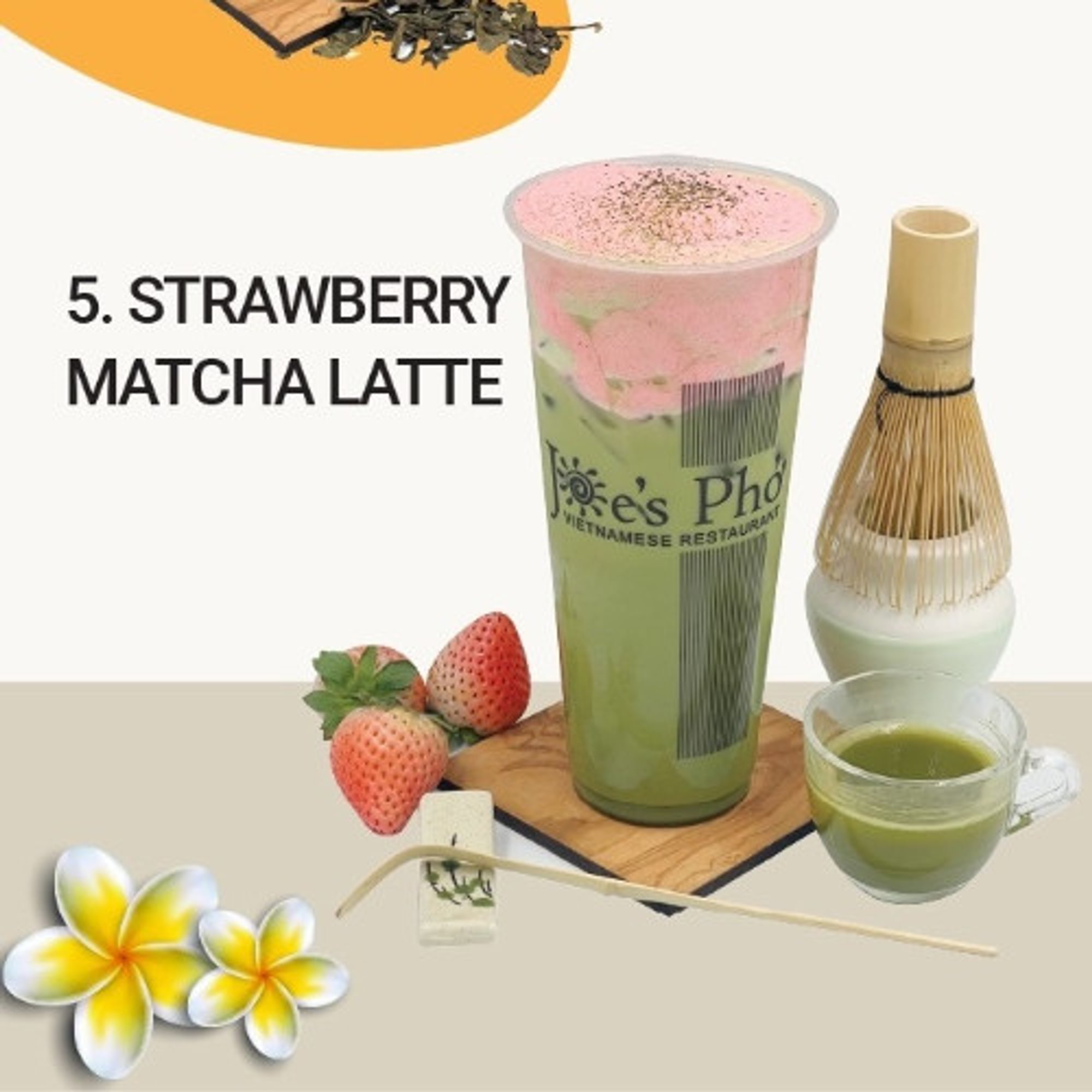 STRAWBERRY MATCHA LATTE