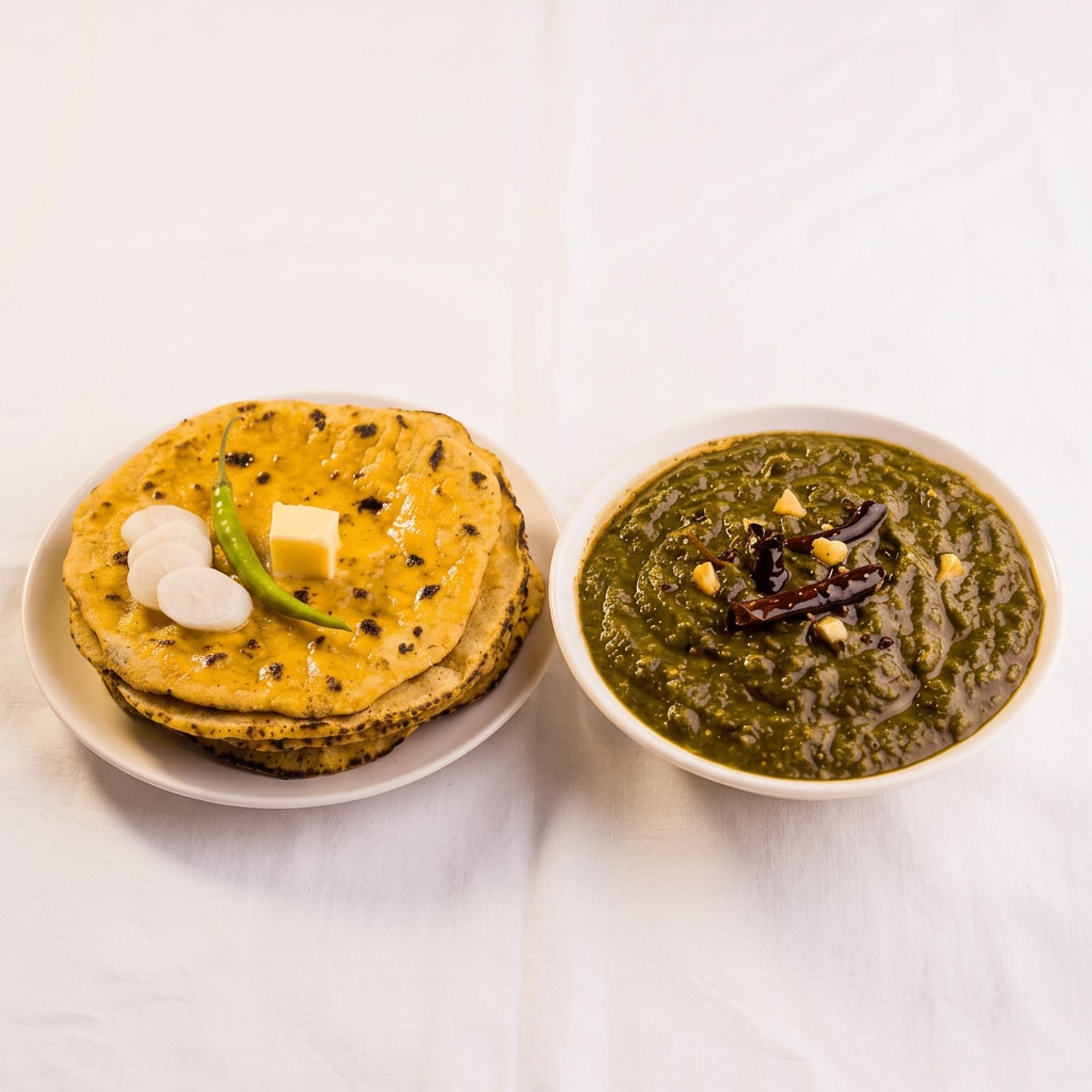 Saag with Makai Ka Roti