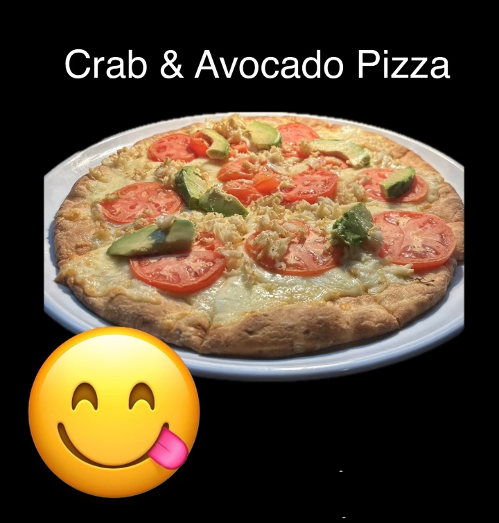 Crab & Avocado Pizza