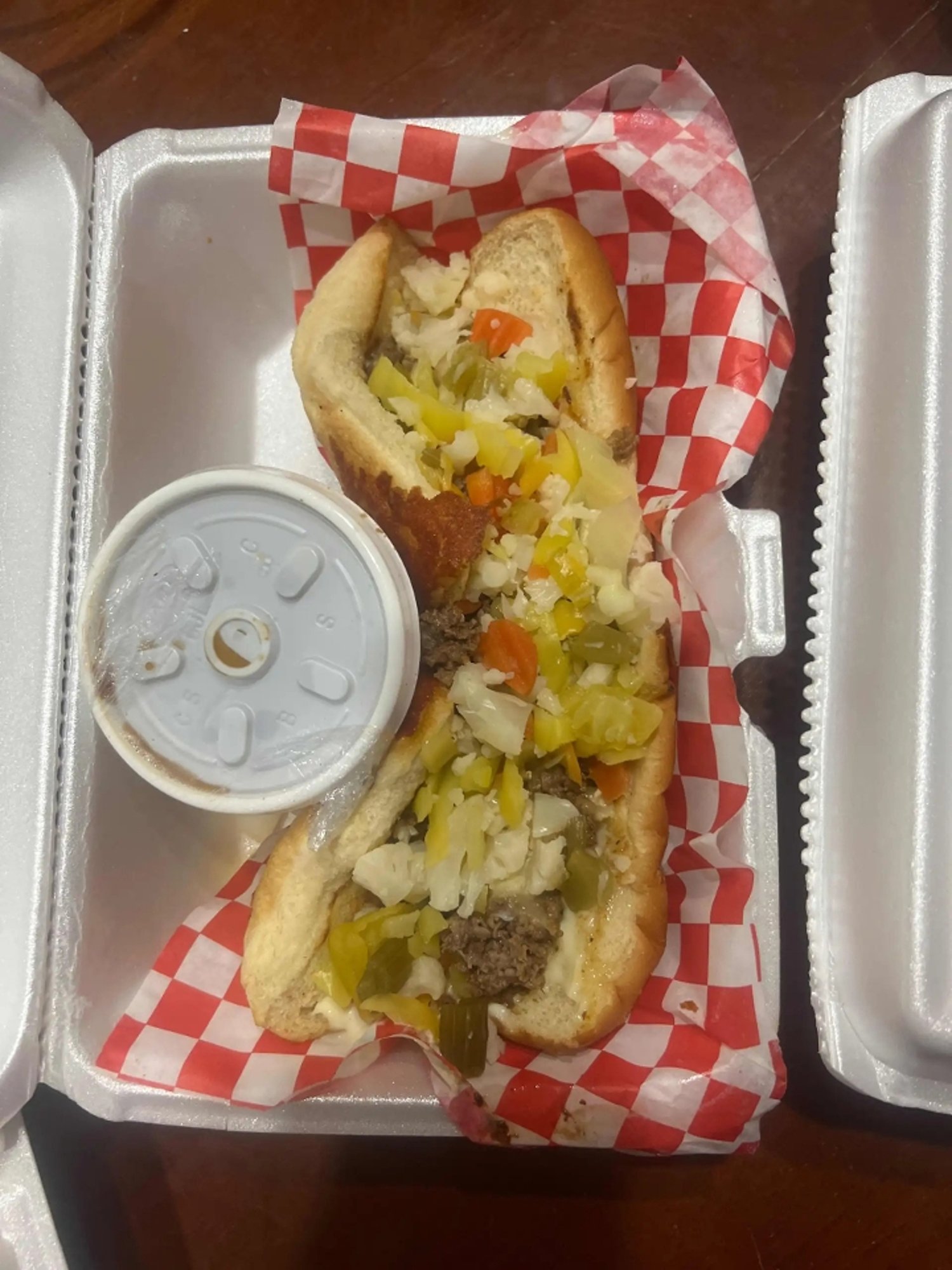 Cesar the Godfather “Italian Beef Sandwhich”