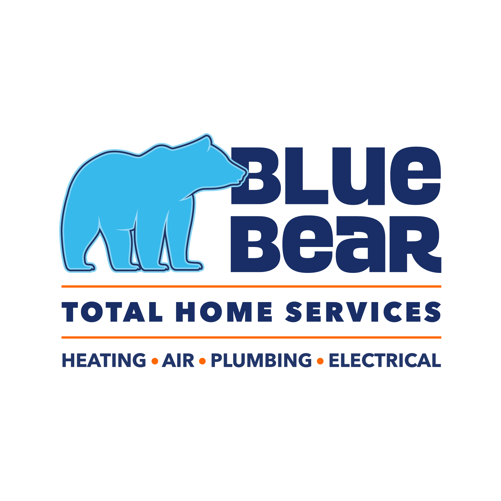 Blue Bear Total Home Services Logo